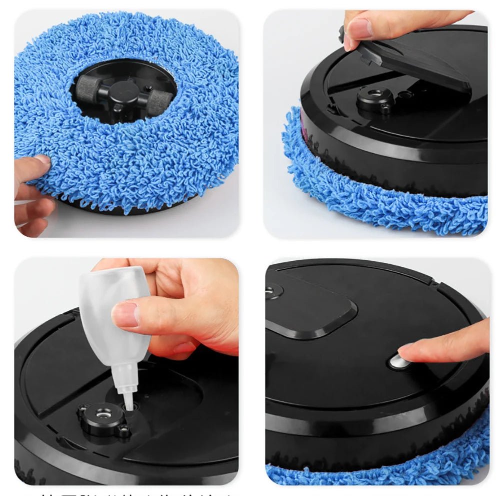 Robot Cleaner Floor Mopping Sweeping Machine 3 In 1 Smart Dust Auto Sweeper USB - silverfoxgoods