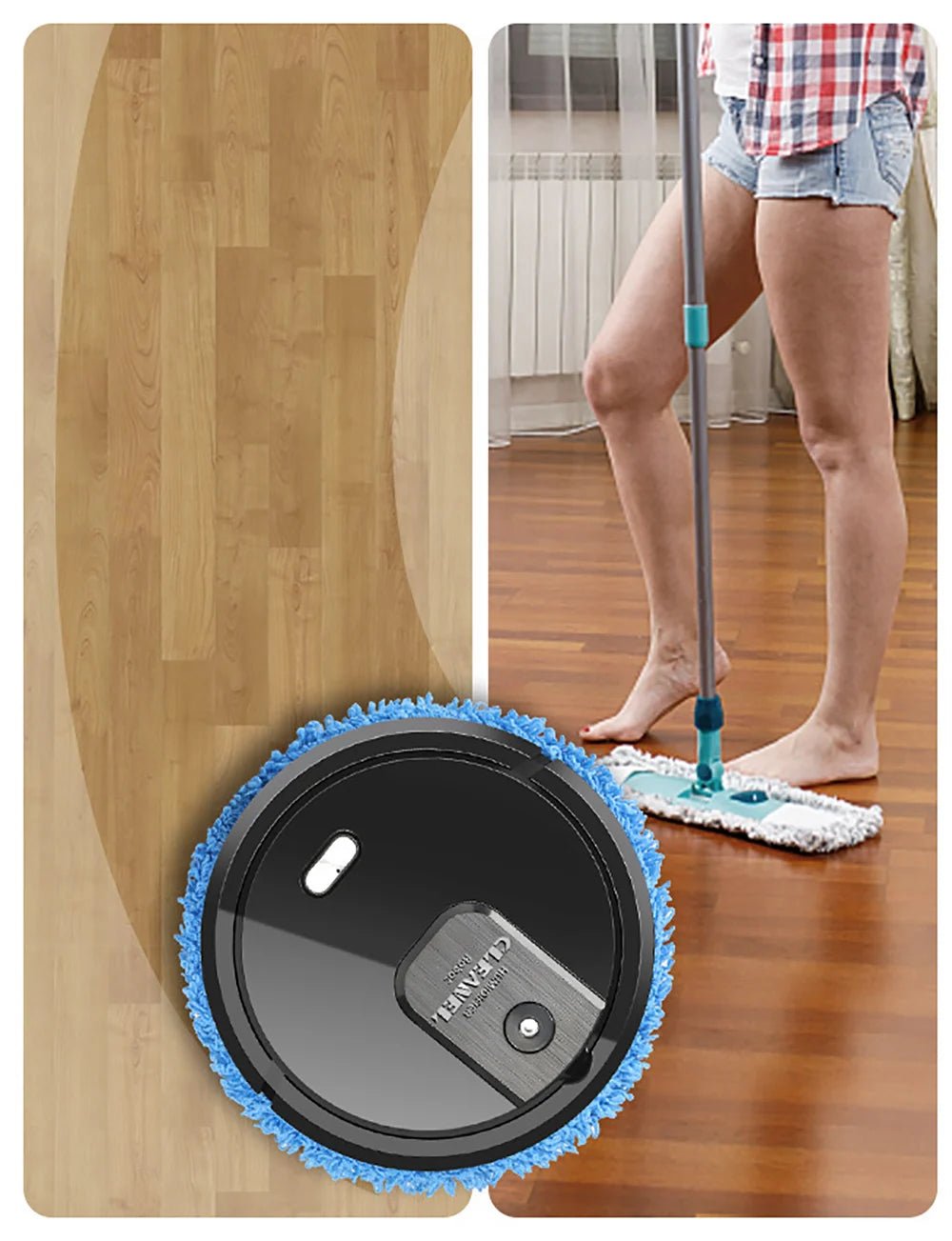 Robot Cleaner Floor Mopping Sweeping Machine 3 In 1 Smart Dust Auto Sweeper USB - silverfoxgoods