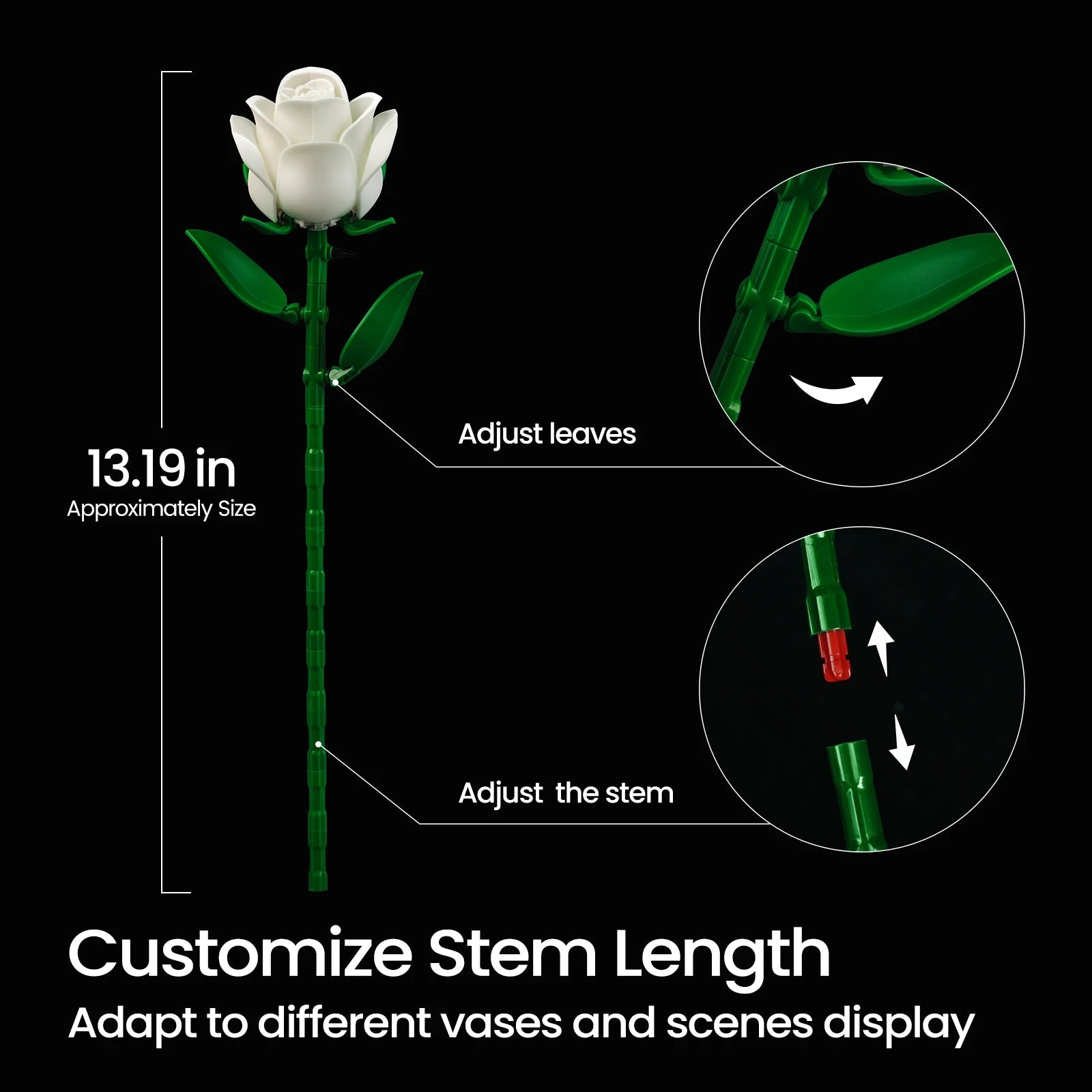 Floral Bricks Building Set - Perfect Gift for Adults! - silverfoxgoods