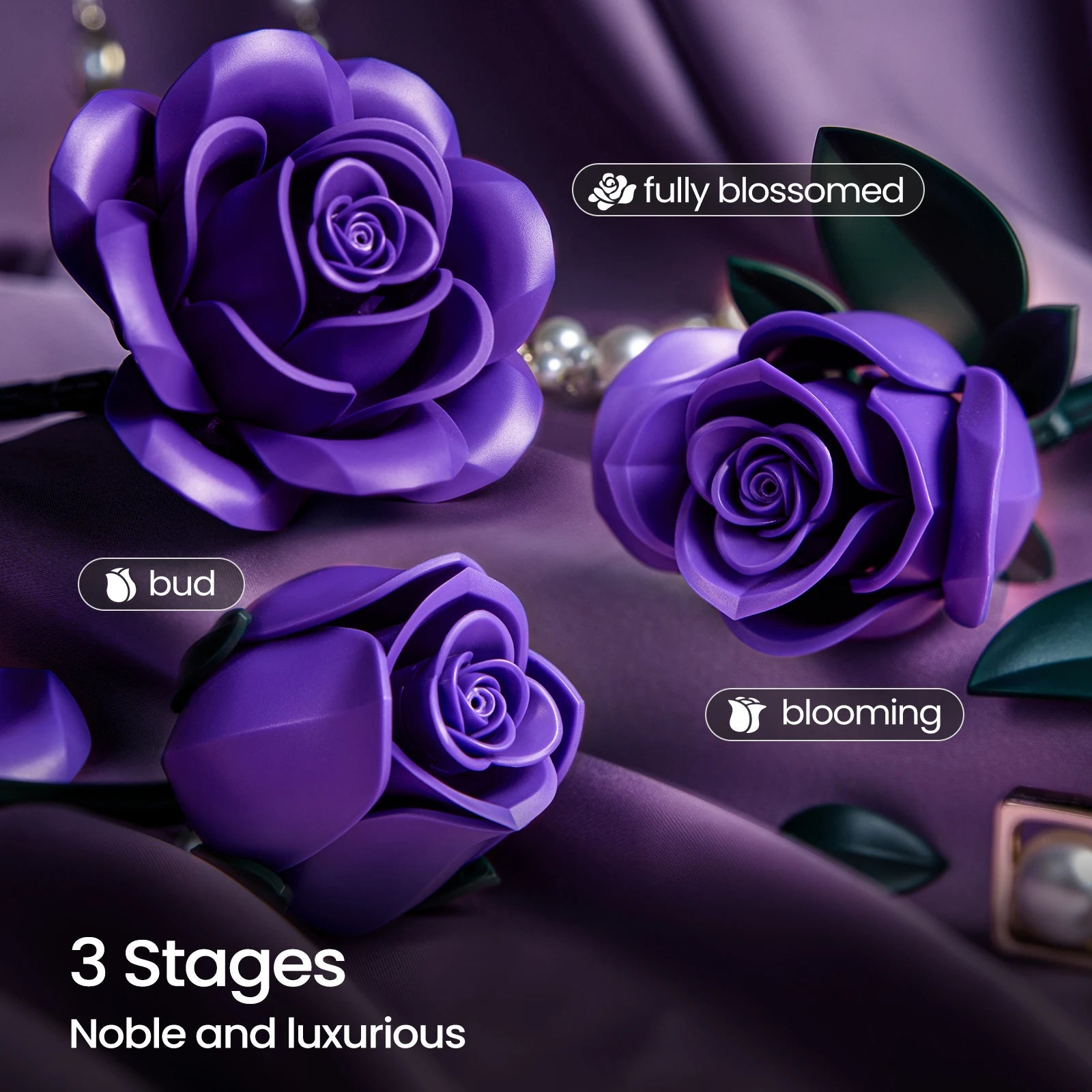 Floral Bricks Building Set - Perfect Gift for Adults! - silverfoxgoods