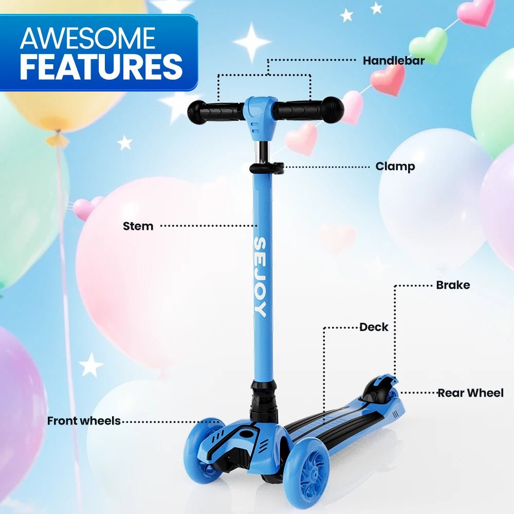 Sejoy Toddler Kick Scooter | Silver Fox Goods