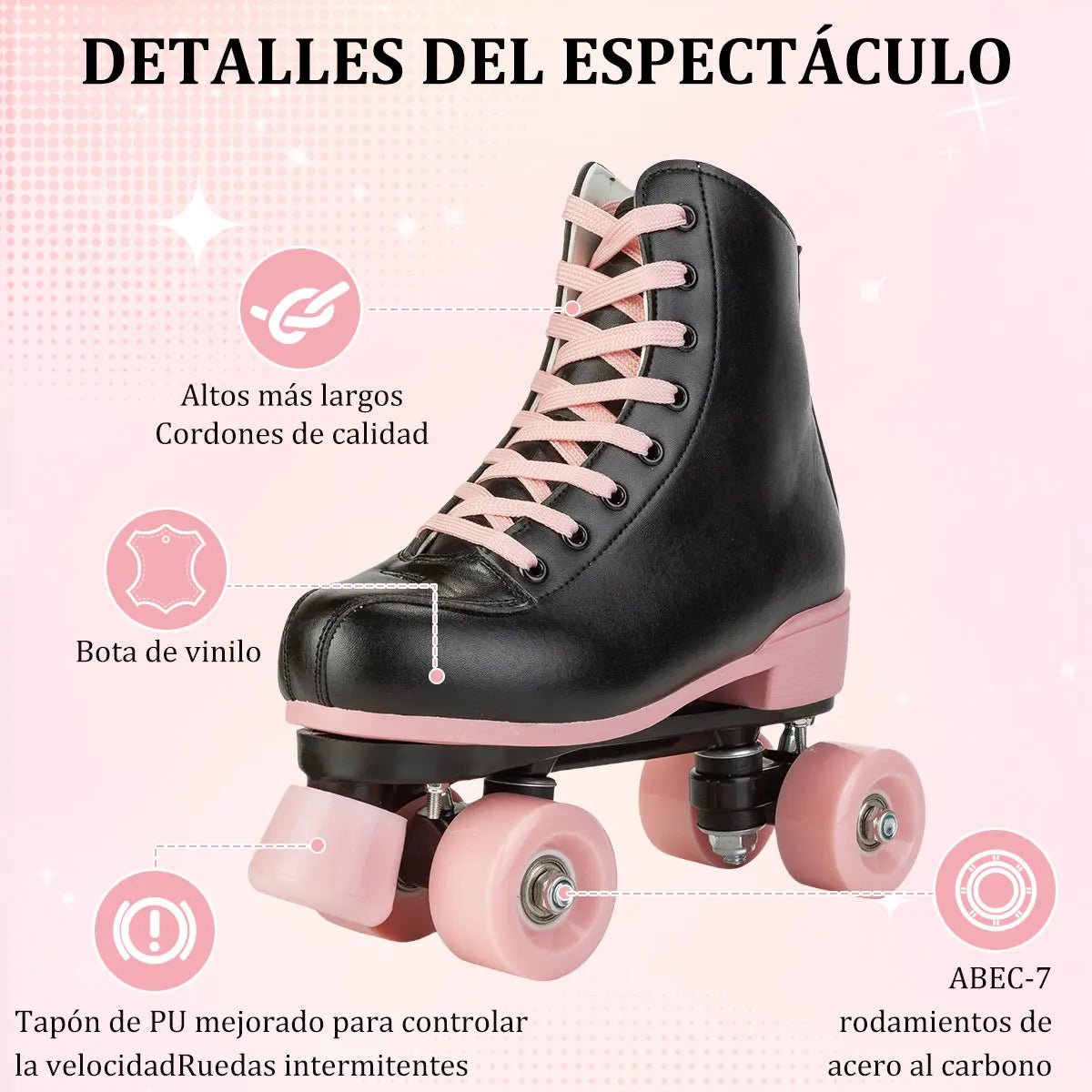 Size 35 - 40 Flashing Roller Skates For Women Double Row Quad Skate Shoes 4 Wheels Sneakers Adult Outdoor Skating Training 2025 - silverfoxgoods