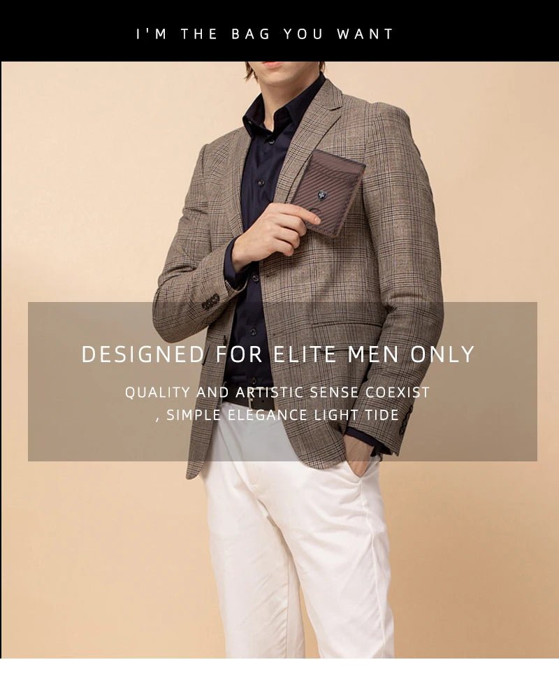 Slim Wallet for Men Leather Money Clip Men's Wallets RFID Blocking Front Pocket Bifold - silverfoxgoods