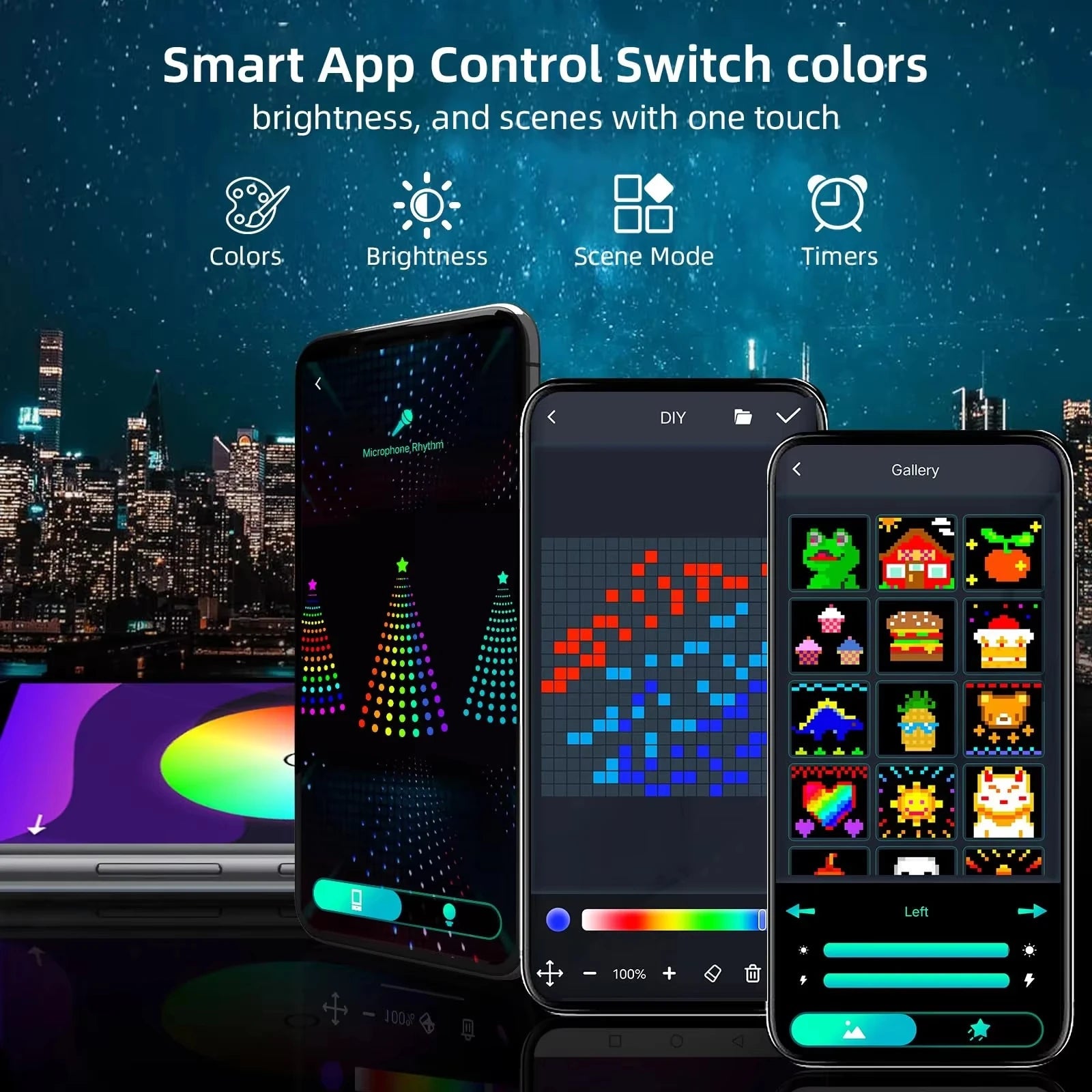 Smart Christmas Tree 2.1M – 400 LED RGB Fairy Lights with Remote & App Control - silverfoxgoods