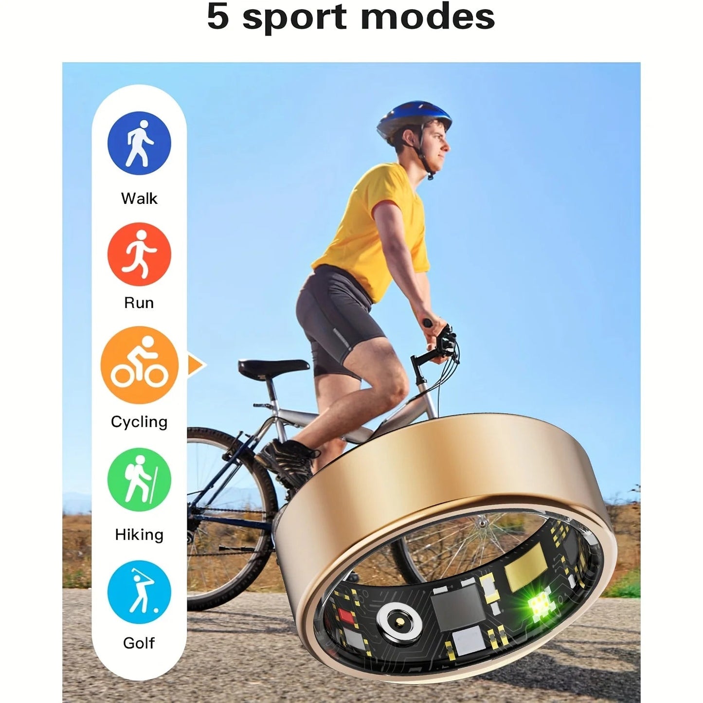 Smart Ring, Sleep & Activity Tracker for Men & Women  | Silver Fox Goods