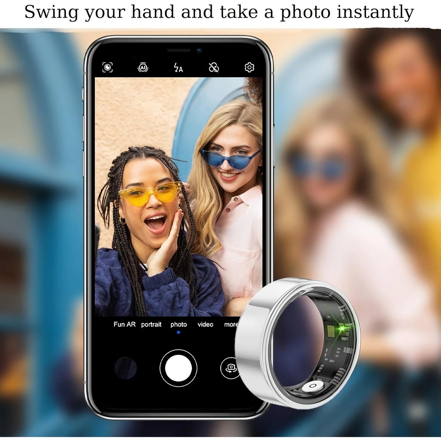 Smart Ring, Sleep & Activity Tracker for Men & Women  | Silver Fox Goods