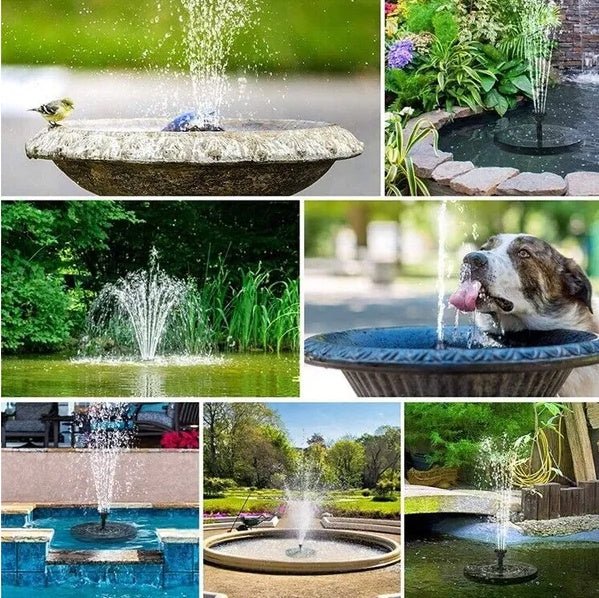 1.4W Solar Bird Bath Fountain| Silver Fox Goods