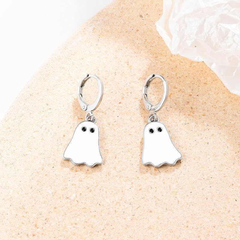 Super Cute Halloween Ghosty Earrings - silverfoxgoods