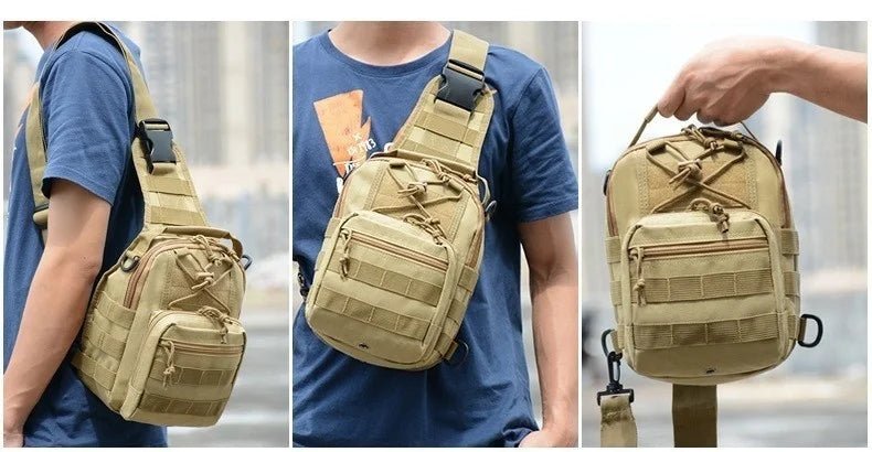 Tactical Shoulder Backpack Rover EDC Outdoor CCW Sling Bag Waterproof Hiking Camping Pack Concealed Range Bag Hunting Daypack - silverfoxgoods