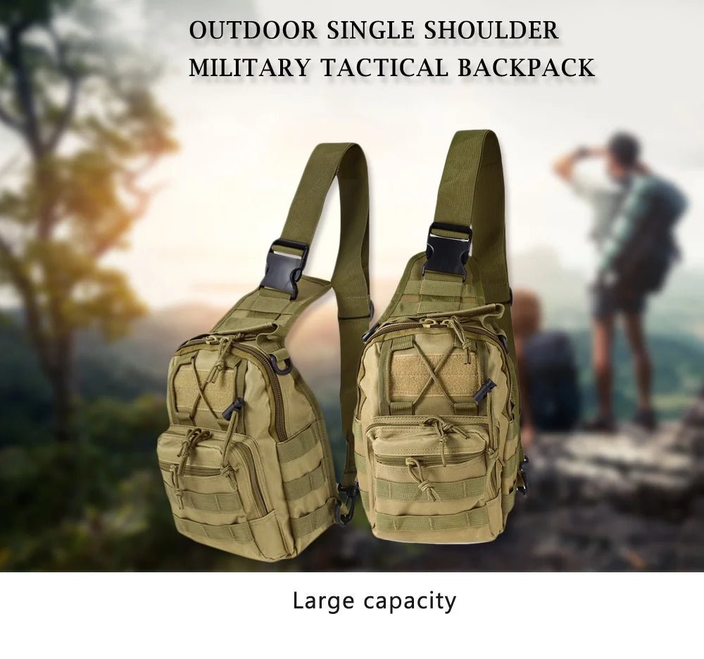 Tactical Shoulder Backpack Rover EDC Outdoor CCW Sling Bag Waterproof Hiking Camping Pack Concealed Range Bag Hunting Daypack - silverfoxgoods