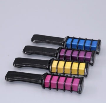 Temporary Mini Disposable Crayons Hair Color Chalk With Brush - silverfoxgoods