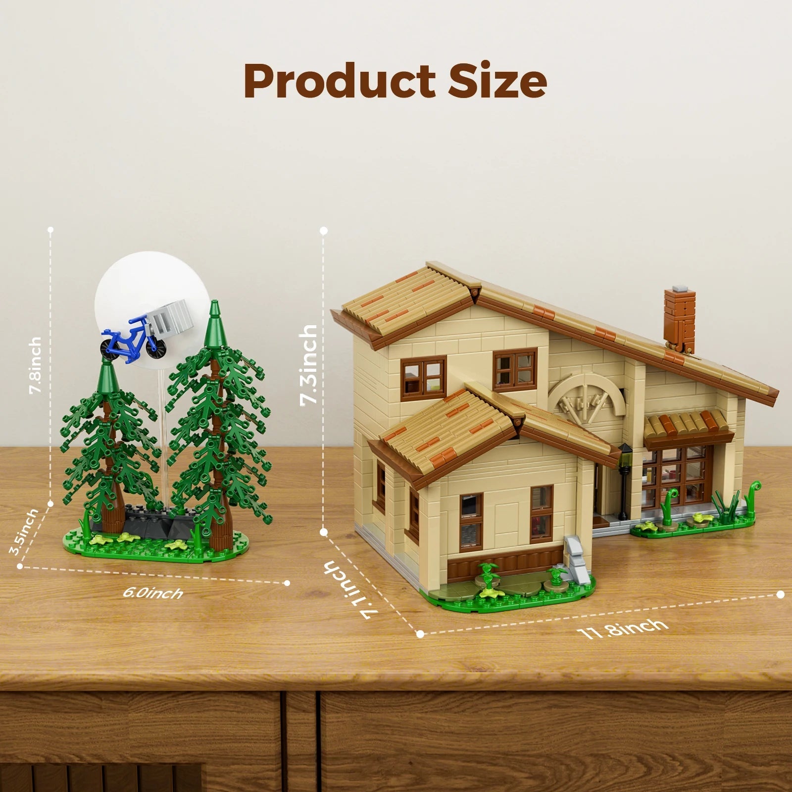 The Extra - Terrestrial House Building Blocks Set Christmas Gift for Fans and Adults (1452 PCS) - silverfoxgoods