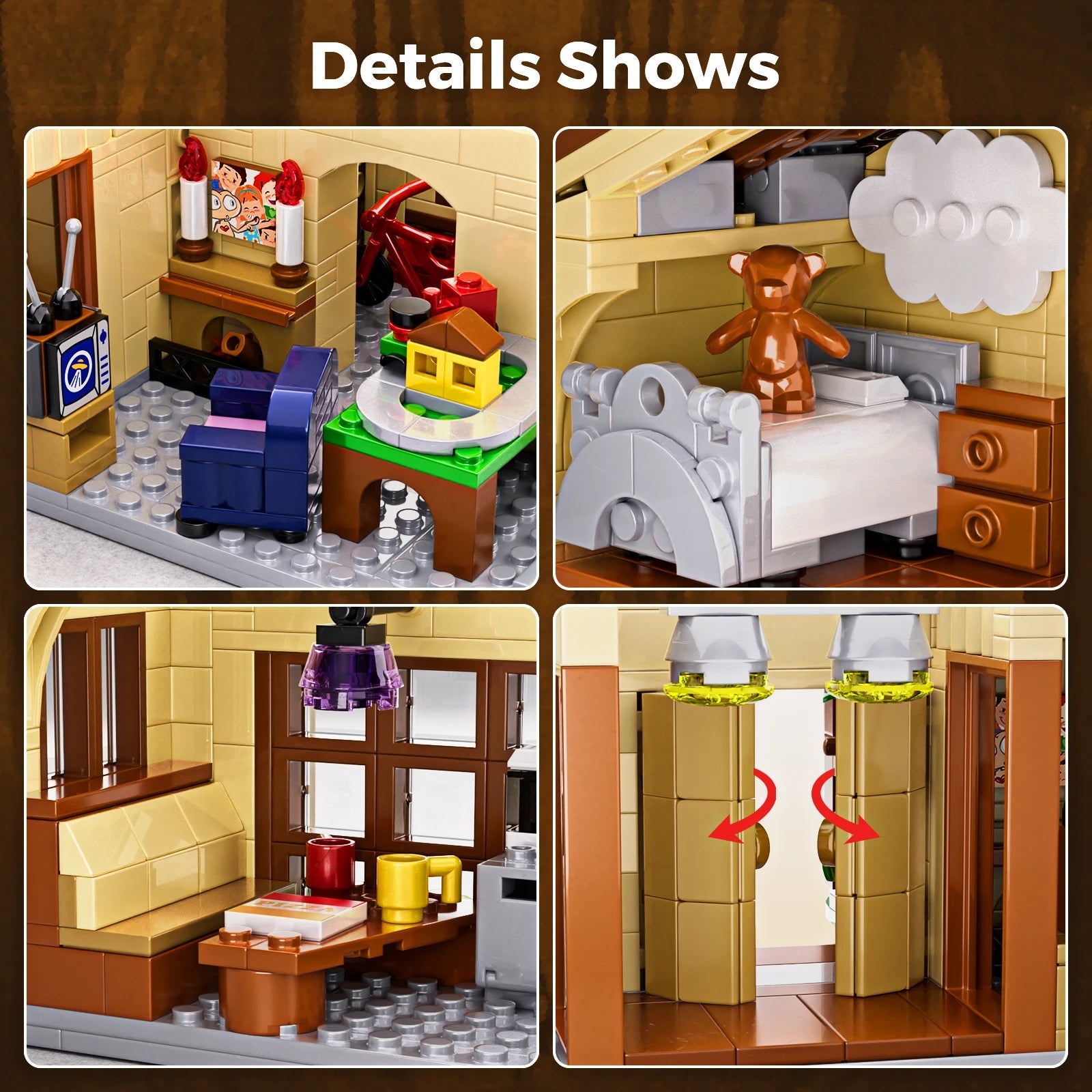 The Extra - Terrestrial House Building Blocks Set Christmas Gift for Fans and Adults (1452 PCS) - silverfoxgoods