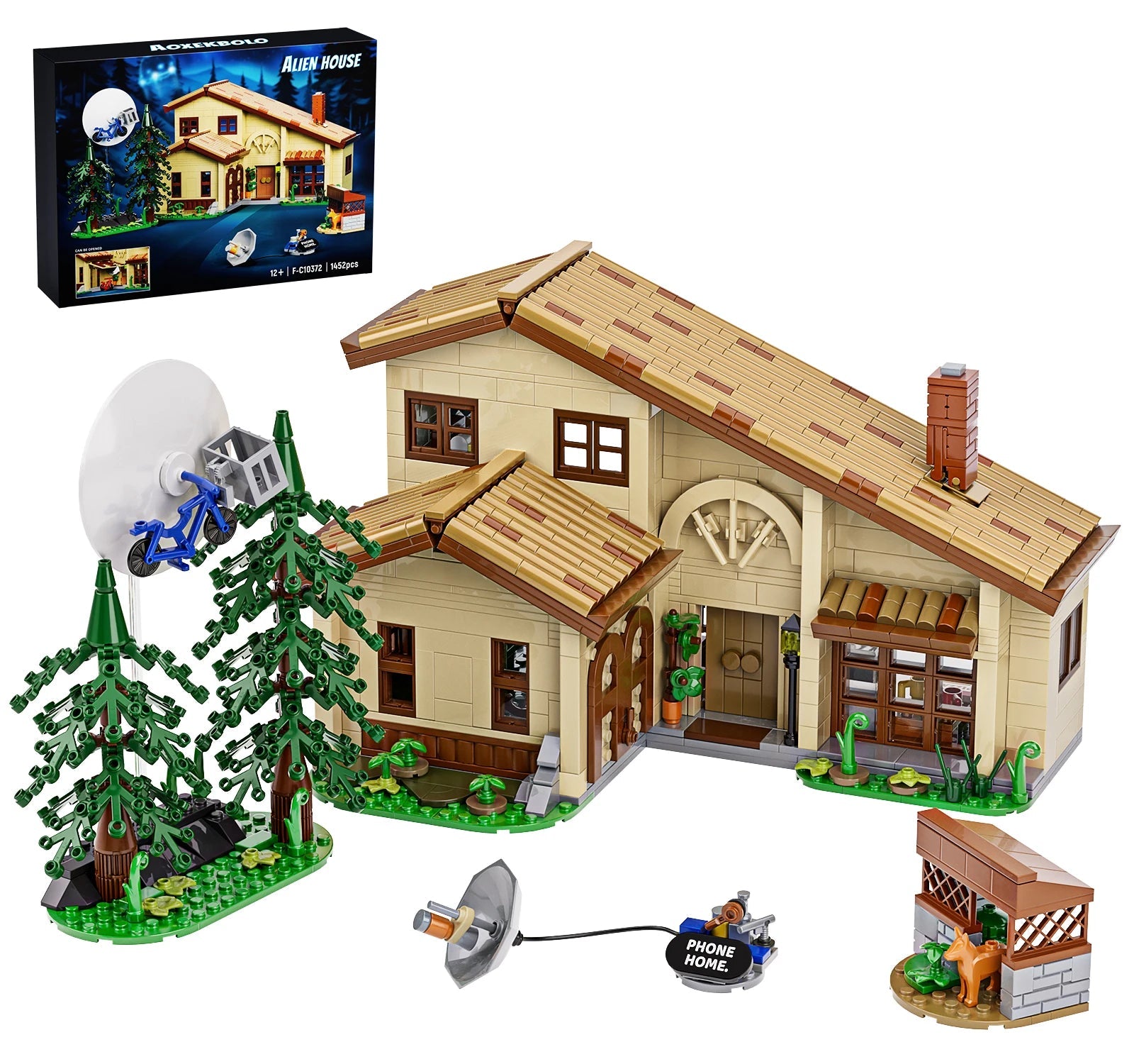 The Extra - Terrestrial House Building Blocks Set Christmas Gift for Fans and Adults (1452 PCS) - silverfoxgoods