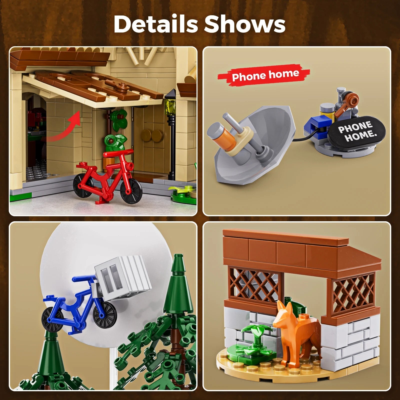 The Extra - Terrestrial House Building Blocks Set Christmas Gift for Fans and Adults (1452 PCS) - silverfoxgoods