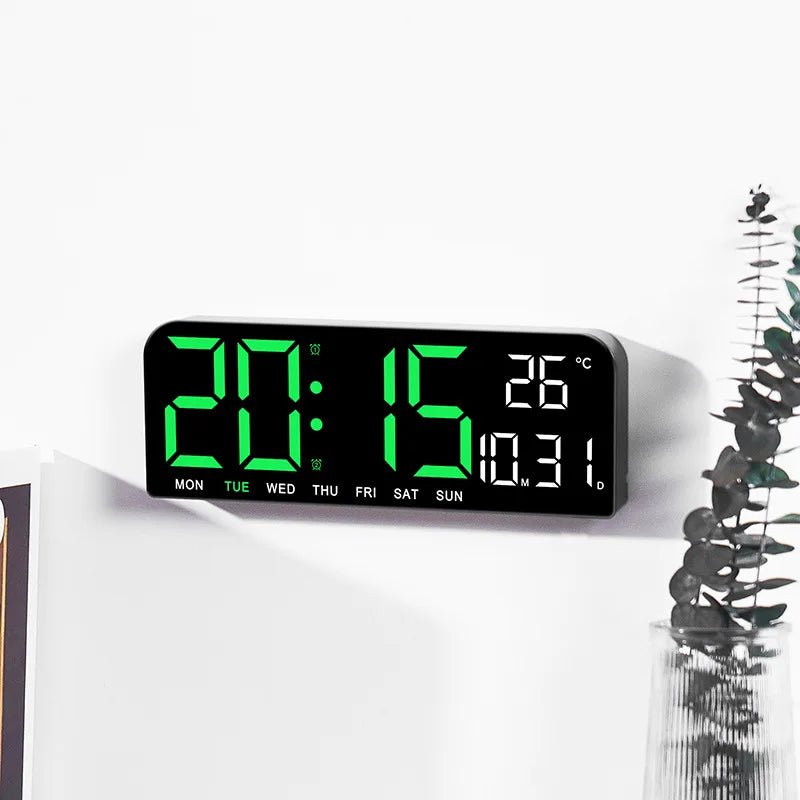 Large Display USB Alarm Clock with Weekly Date & Temp - silverfoxgoods