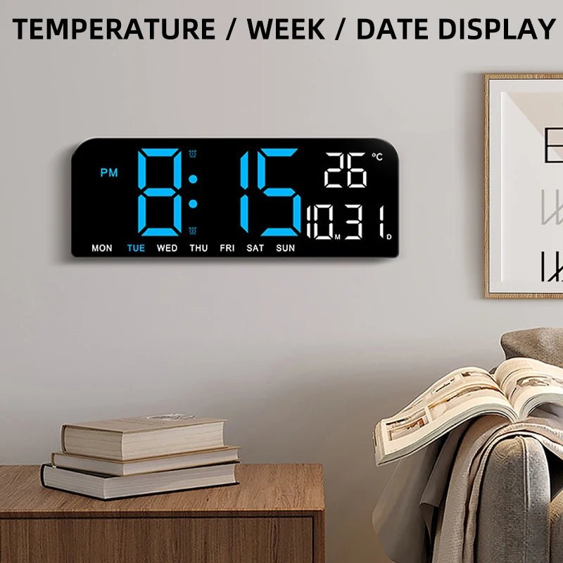 Large Display USB Alarm Clock with Weekly Date & Temp - silverfoxgoods