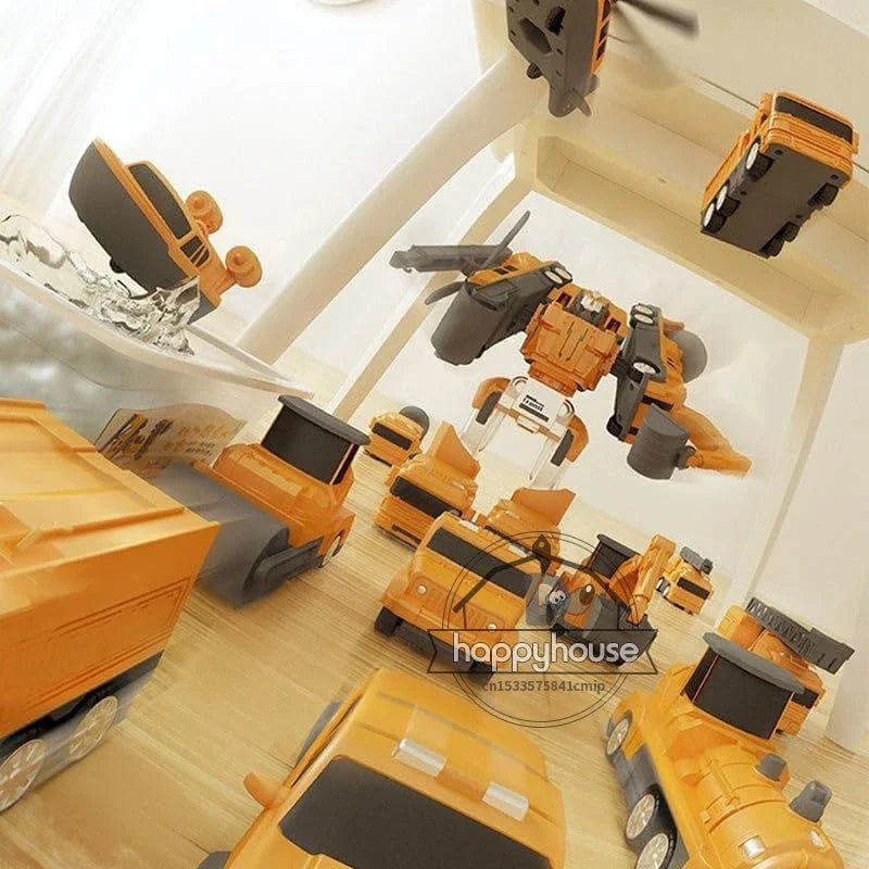 Transforming Robot Car Toy - Magnetic Blocks for Kids - silverfoxgoods