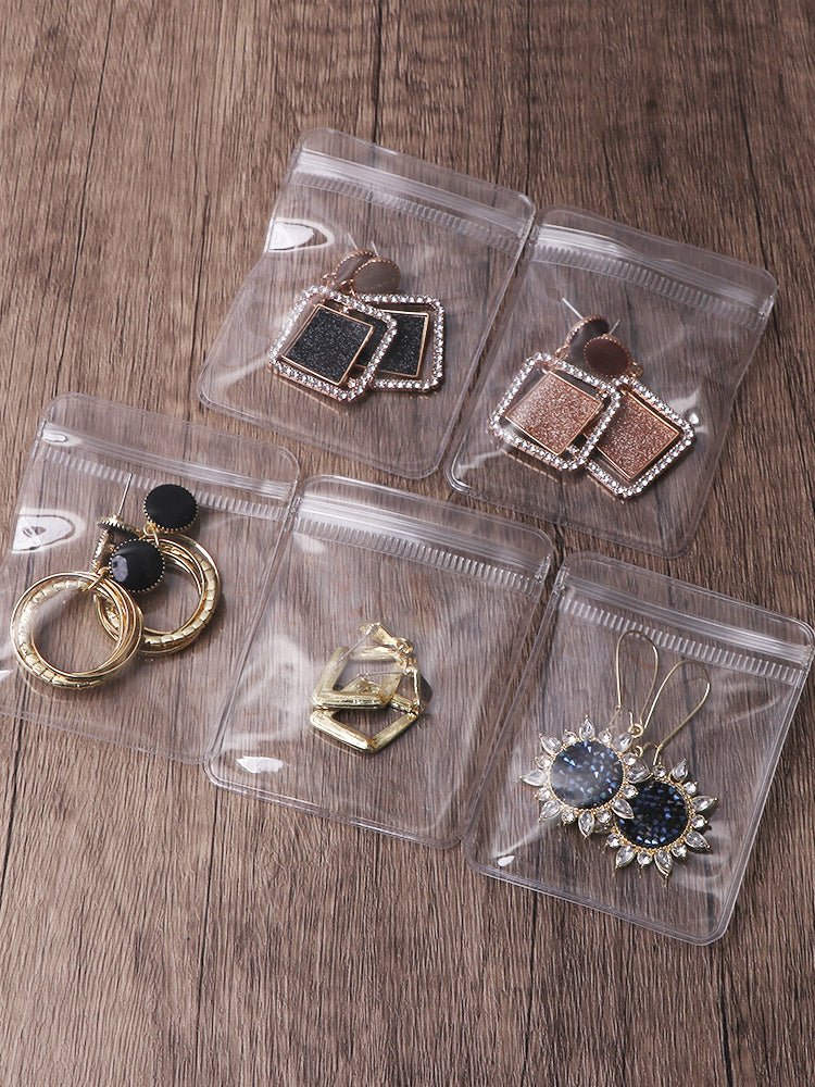 Transparent PVC Jewelry Earring Storage Bag - silverfoxgoods