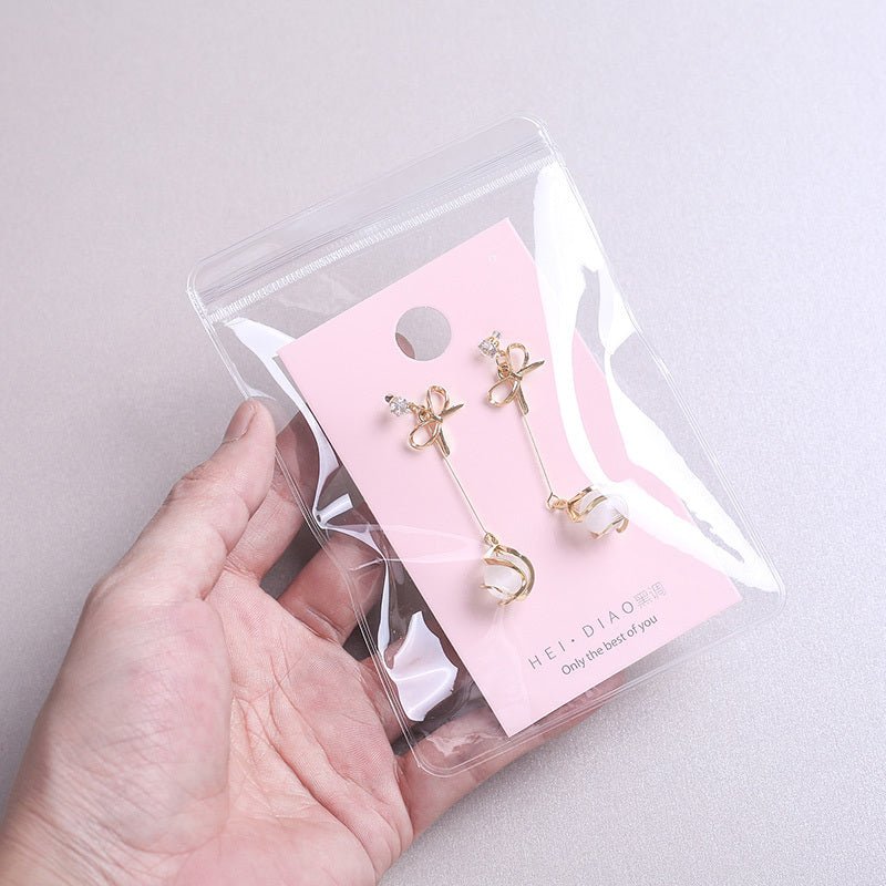 Transparent PVC Jewelry Earring Storage Bag - silverfoxgoods