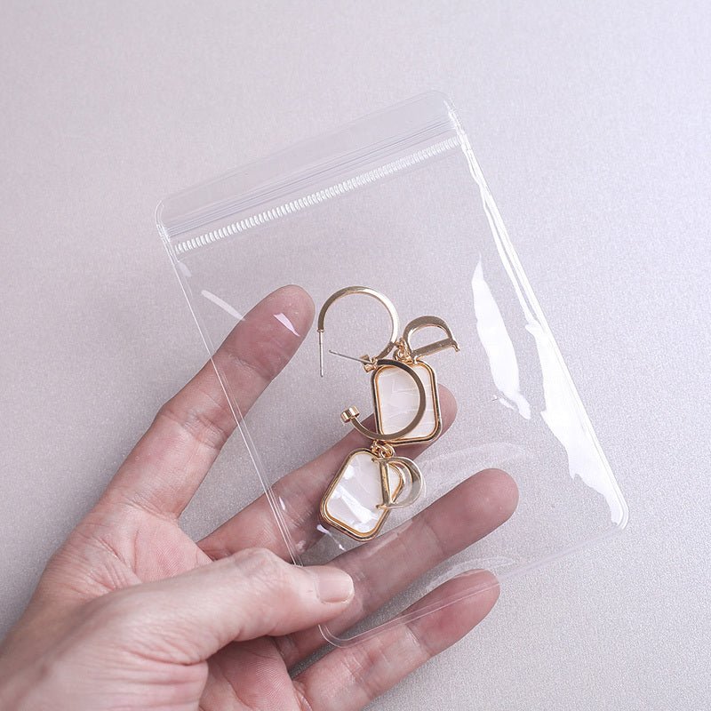 Transparent PVC Jewelry Earring Storage Bag - silverfoxgoods