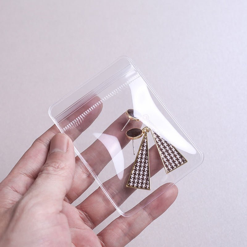 Transparent PVC Jewelry Earring Storage Bag - silverfoxgoods