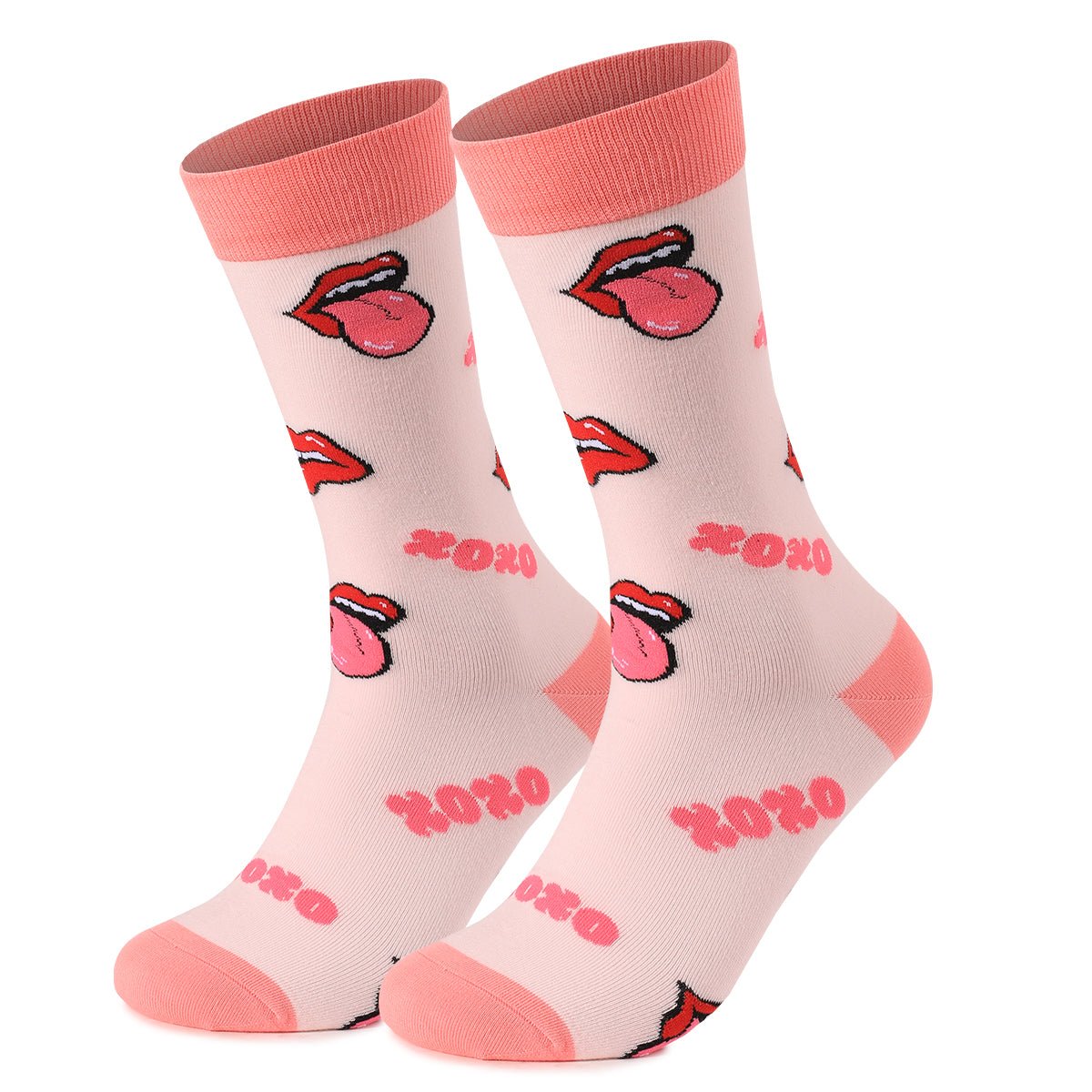 Trending Valentine's Day Gift Item 2 Pairs Of Mid - Calf Cotton Socks For Couples Unisex Soft And Cozy Design - silverfoxgoods