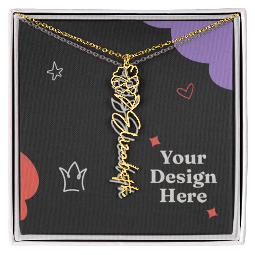 Unique Birth Flower Name Necklace - silverfoxgoods