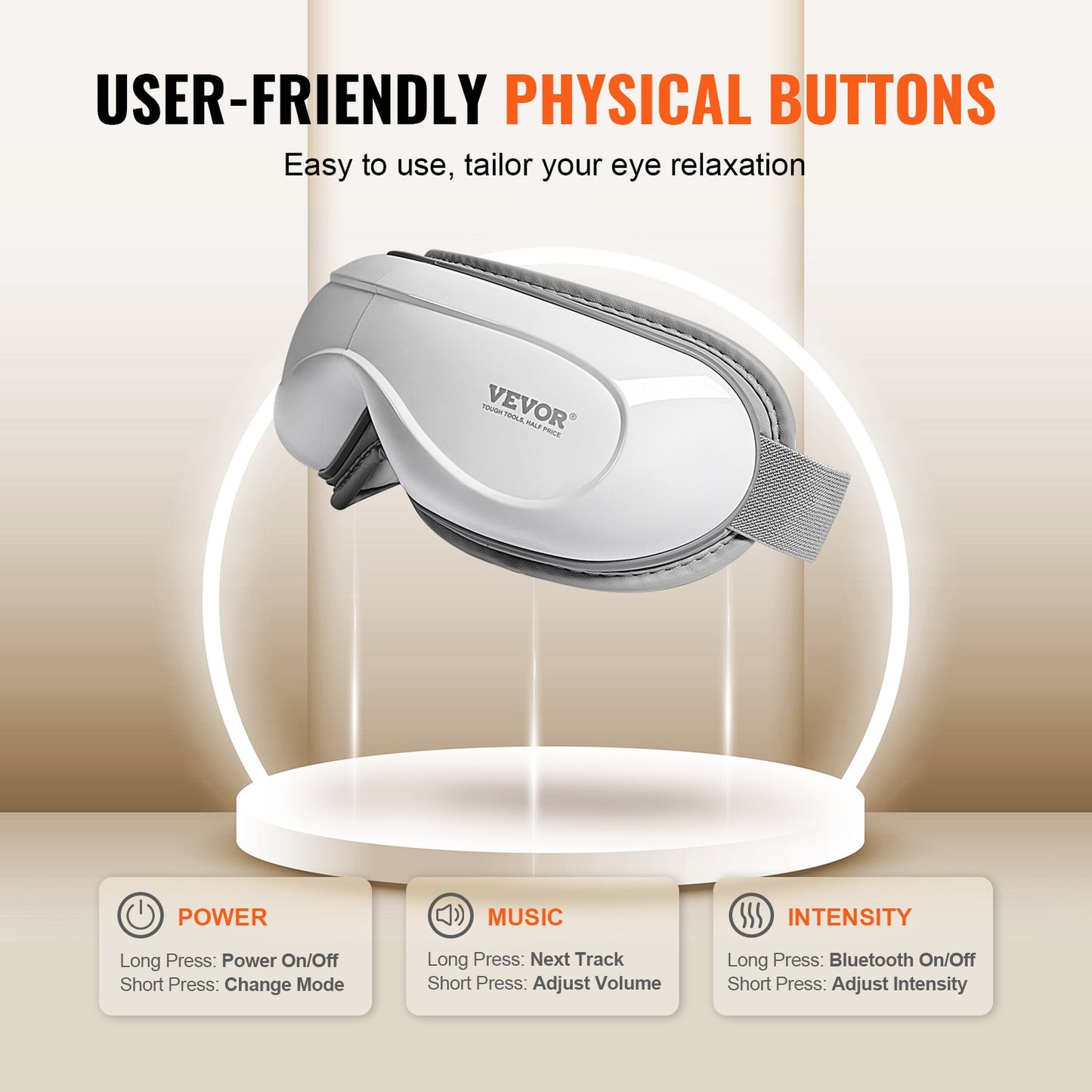 VEVOR Heated Eye Massager with Heat Therapy | Silver Fox Goods
