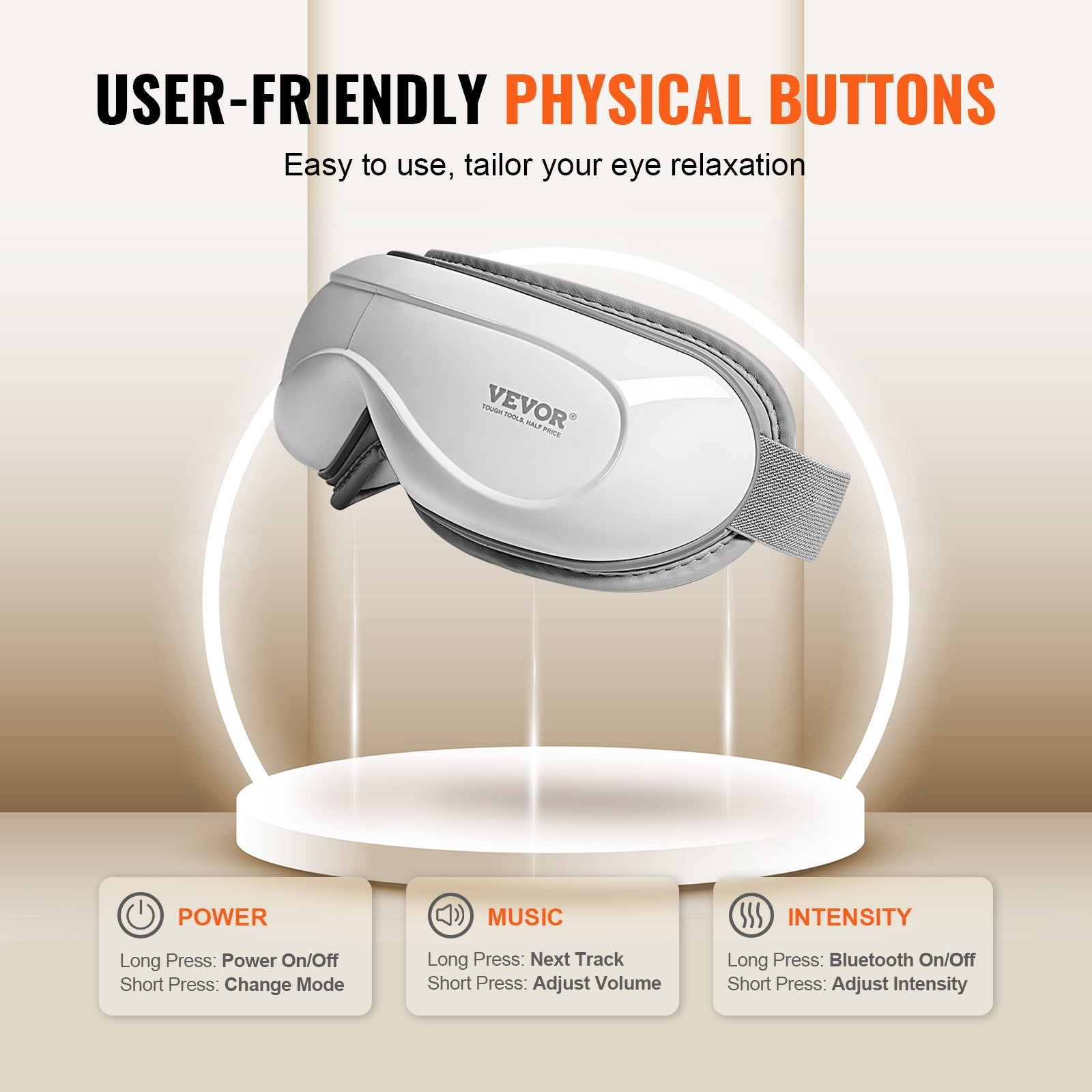 VEVOR Heated Eye Massager with Heat Therapy | Silver Fox Goods