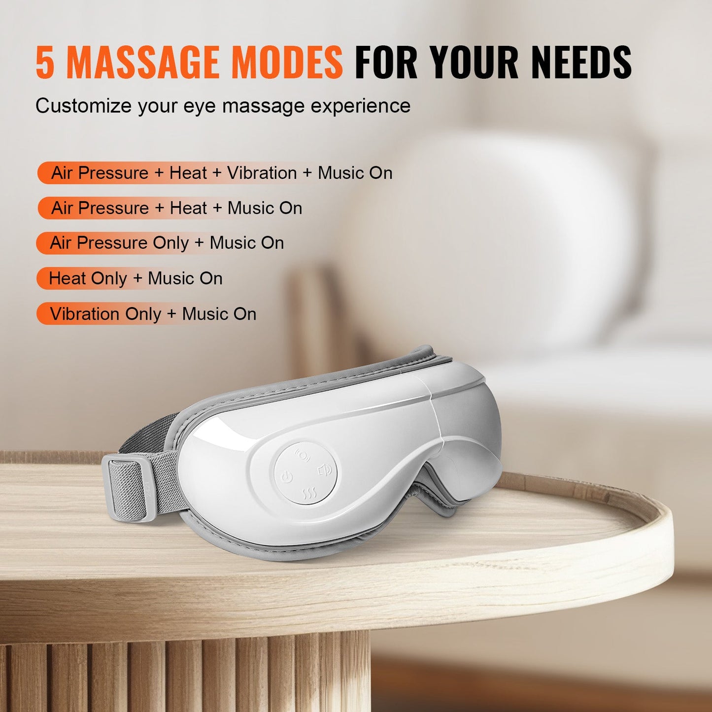 VEVOR Heated Eye Massager with Heat Therapy | Silver Fox Goods