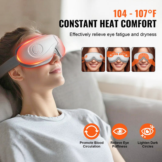 VEVOR Heated Eye Massager with Heat Therapy | Silver Fox Goods