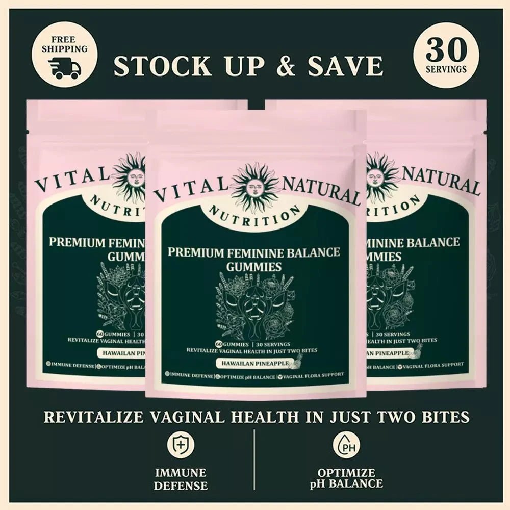 Vital Source Feminine Balance Gummies - Hawaiian Pineapple - silverfoxgoods