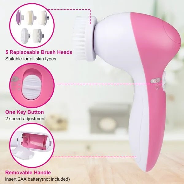 Waterproof Facial Cleansing Brush | Silver Fox Goods