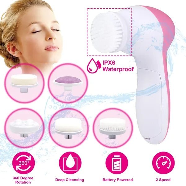 Waterproof Facial Cleansing Brush | Silver Fox Goods