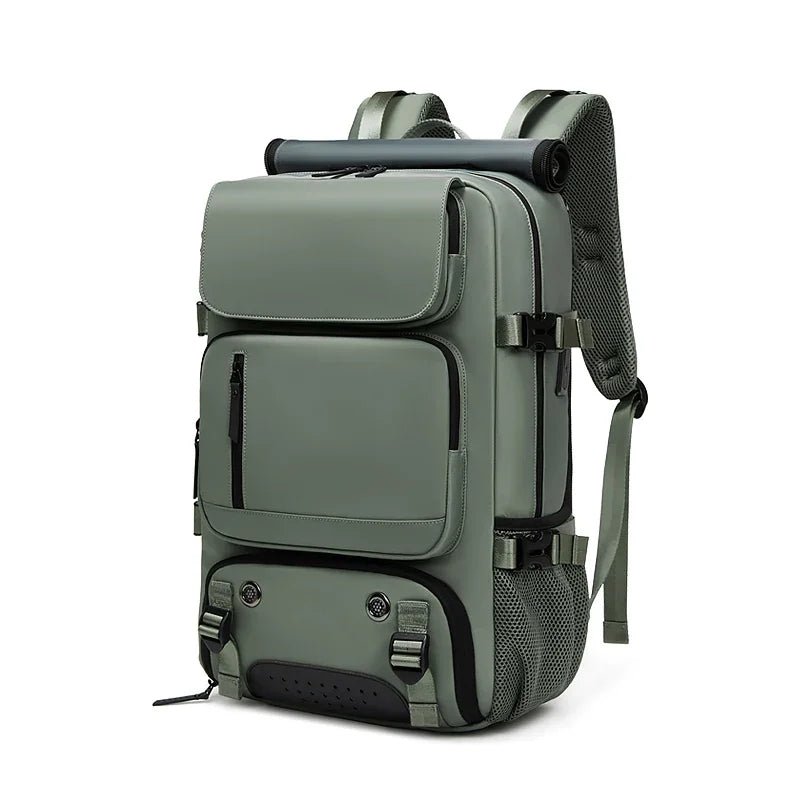 Waterproof 16" Laptop Backpack with Shoe Bag & USB Port - silverfoxgoods