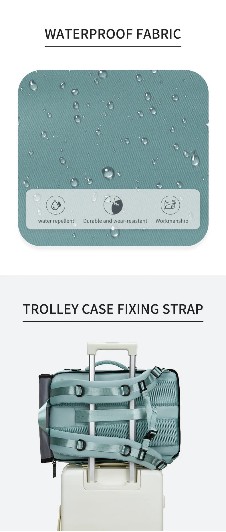 Waterproof 16" Laptop Backpack with Shoe Bag & USB Port - silverfoxgoods