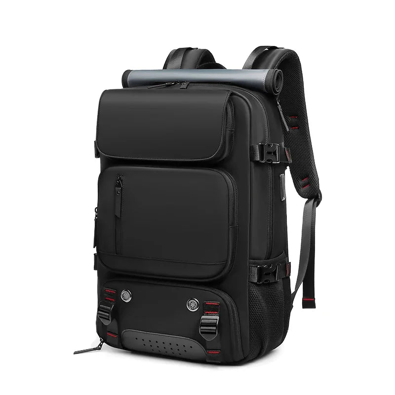Waterproof 16" Laptop Backpack with Shoe Bag & USB Port - silverfoxgoods