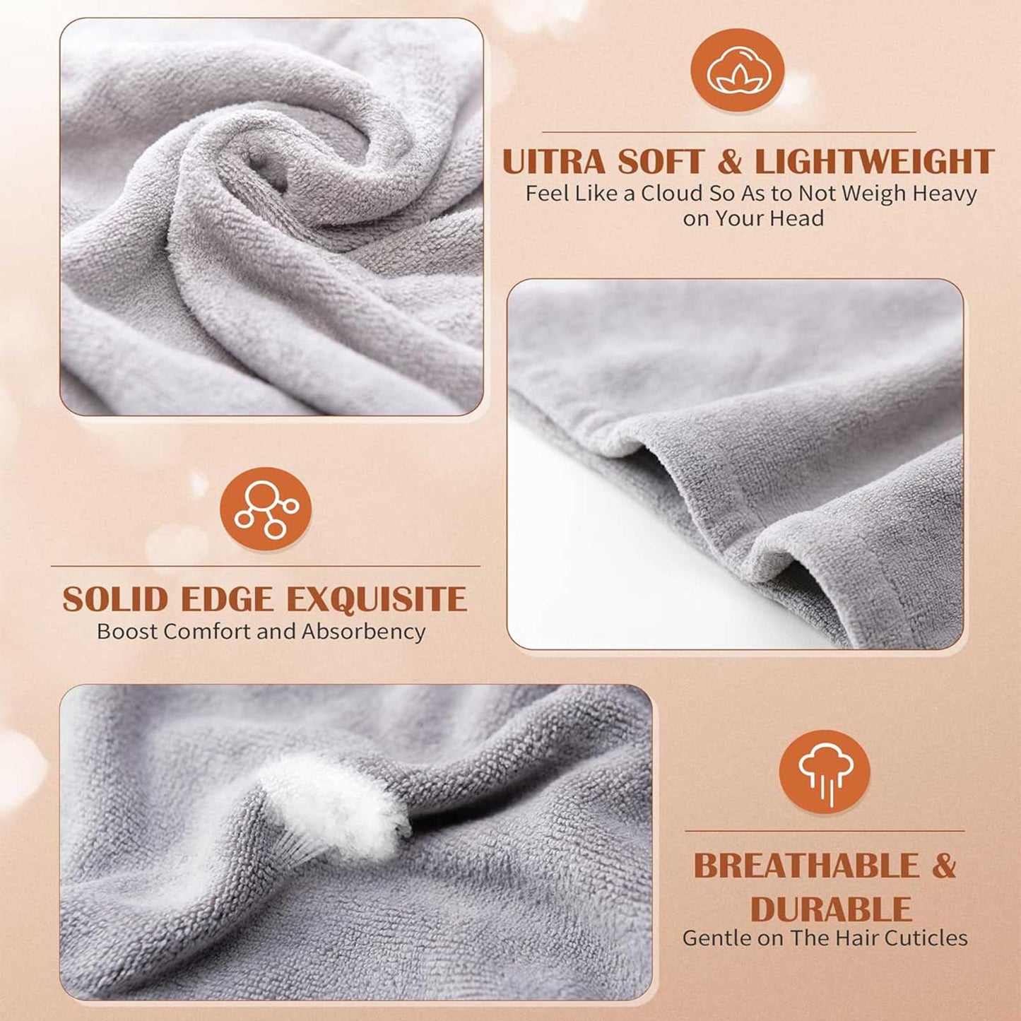microfiber hair towel wrap women | Silver Fox Goods