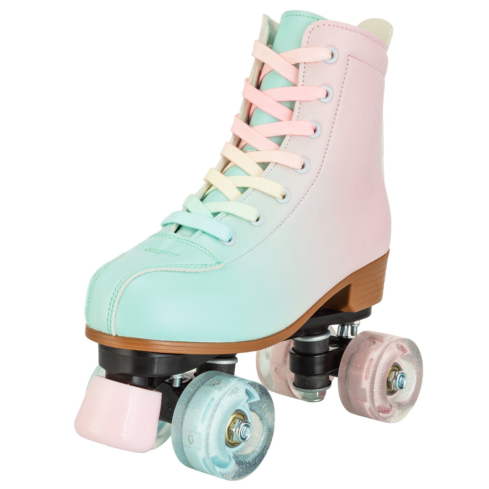 Women Double Row Roller Skates PU Leather Roller Skates Skating Shoes Inline 4 Wheels Sneakers Outdoor Children's Skate Shoes - silverfoxgoods