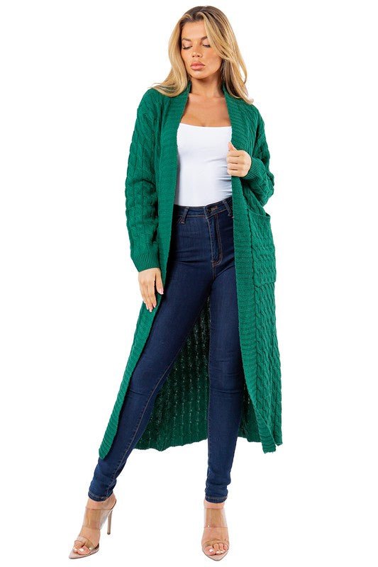 long maxi sweater cardigan women | Silver Fox Goods