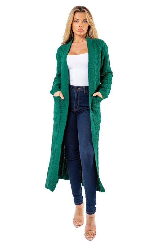 long maxi sweater cardigan women | Silver Fox Goods