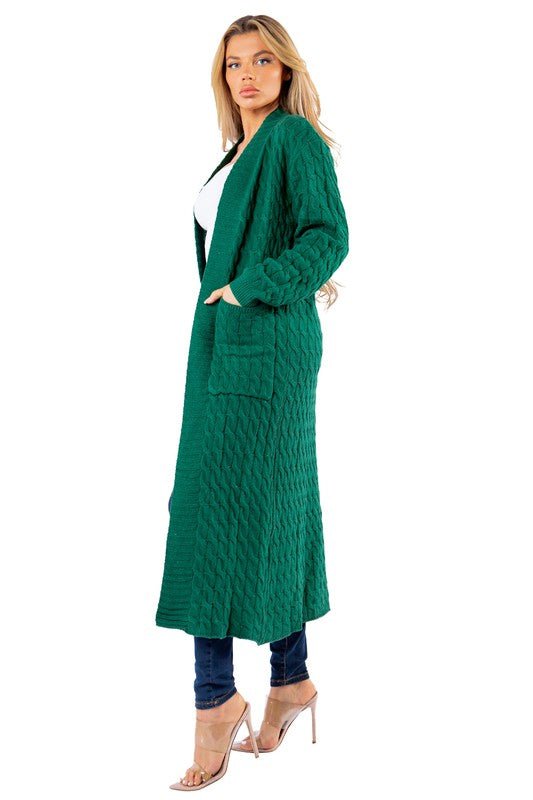 long maxi sweater cardigan women  | Silver Fox Goods