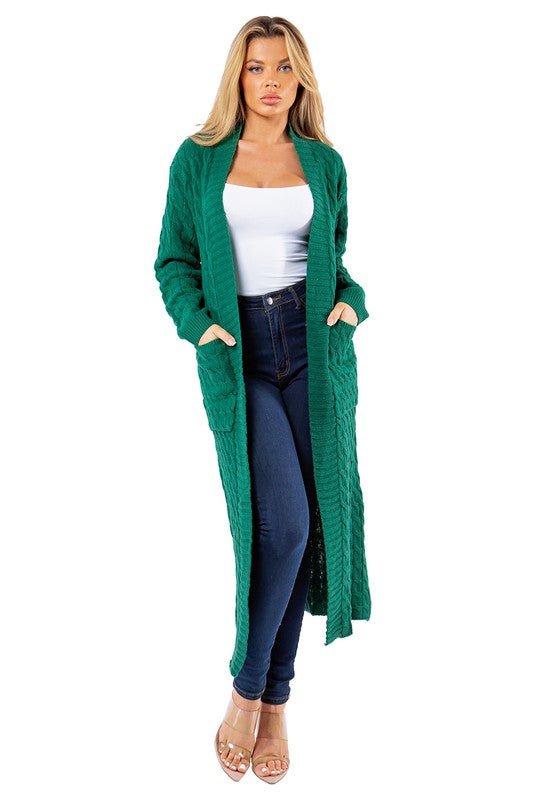 long maxi sweater cardigan women | Silver Fox Goods
