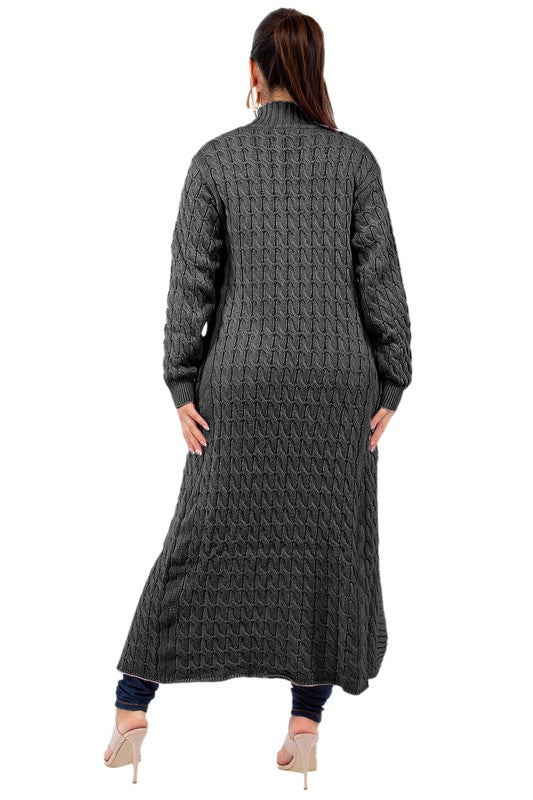 WOMEN FASHION LONG MAXI SWEATER CARDIGAN - silverfoxgoods