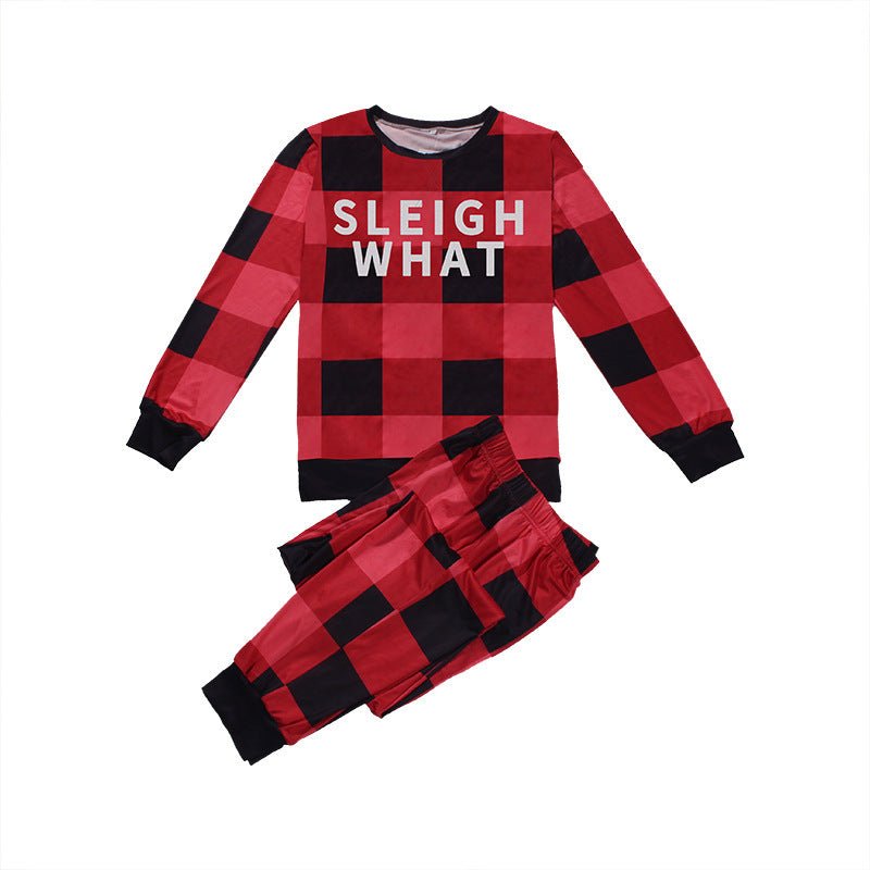 family plaid holiday pajamas matching set Silver Fox Goods