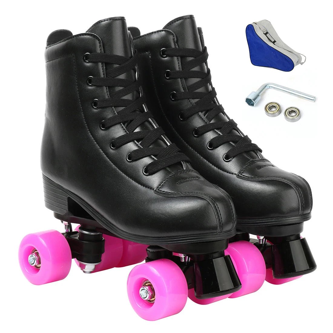 YYW Flashing Quad Roller Skates for Adults - Outdoor Skating Sneakers - silverfoxgoods